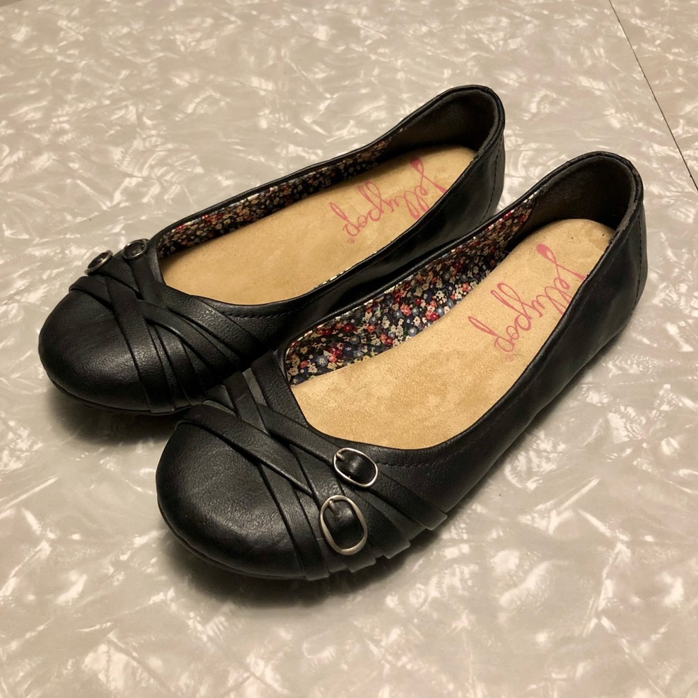 Black Ballet Flats - Jellypop
